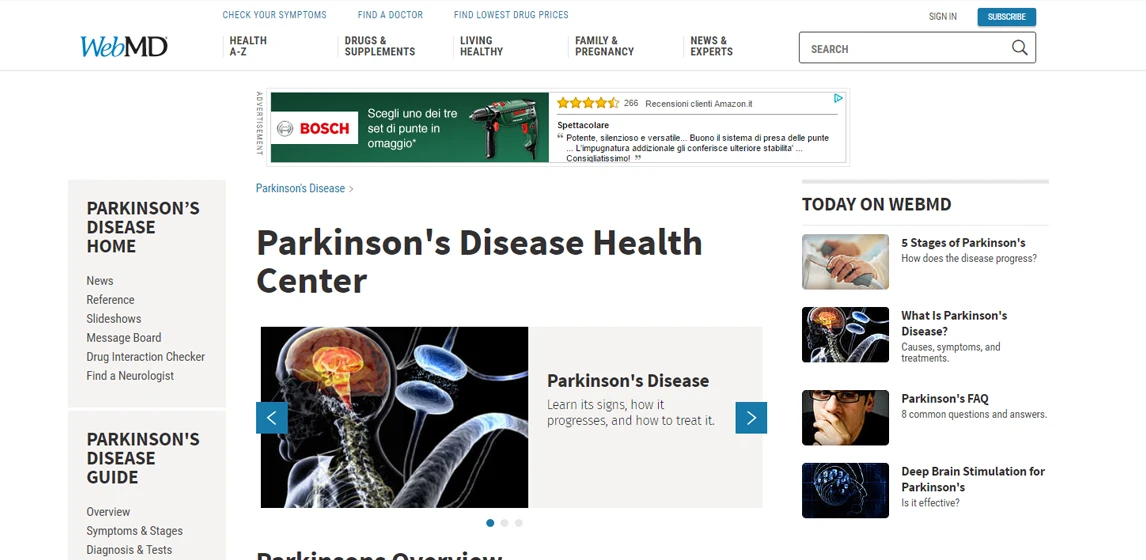 Parkinson's Disease Health Center