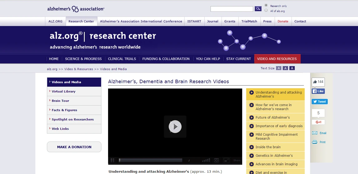 Alz.org - Research Center
