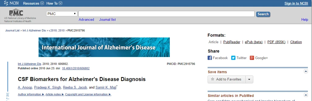 International Journal of Alzheimer's Didease