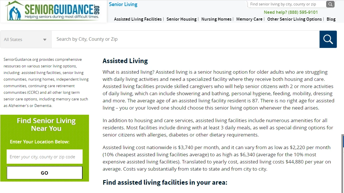 SeniorGuidance - helping seniors during most difficult times